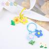 Diy Acrylic Flower Key Chain Ins Bag Pendant Accessories Gifts Car Pendant Key Ring  Women