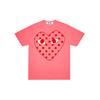 Comme des Garçons PLAY Пастельная футболка с логотипом в горошек Розовый Мужские Топы AZ-T276-051-3
