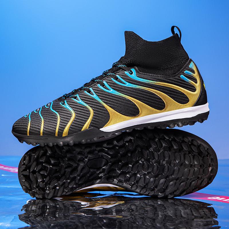 High-quality Anti-slip Breathable High-top Soccer Shoes for Adult Training & Competition