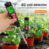 EC8801 EC Temp Soil Tester Detector Backlight Electrical Conductivity Meter for Greenhouse Agricultural Planting Soil Analyzer