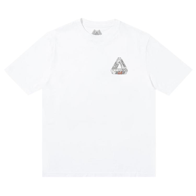 Palace LA Открытие Футболка Tri Ferg Белая Мужские Топы P16TS162