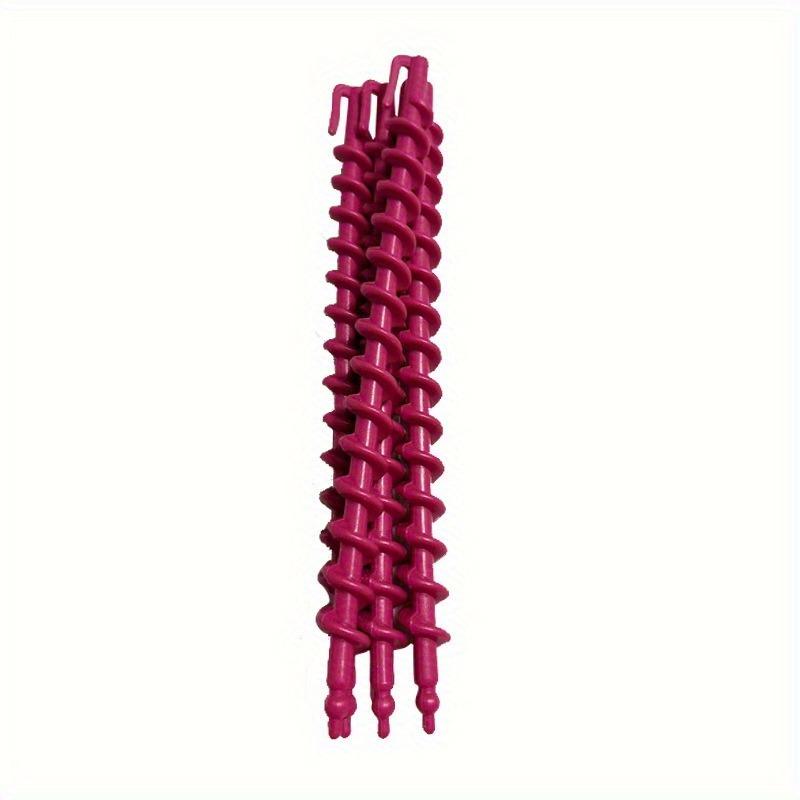 52pcs Mixed Color Spiral Hair Curling Rods - Heat-Resistant Barrels for Salon & Home Use, Durable Plastic Waves & Curls Styling Tools for Women