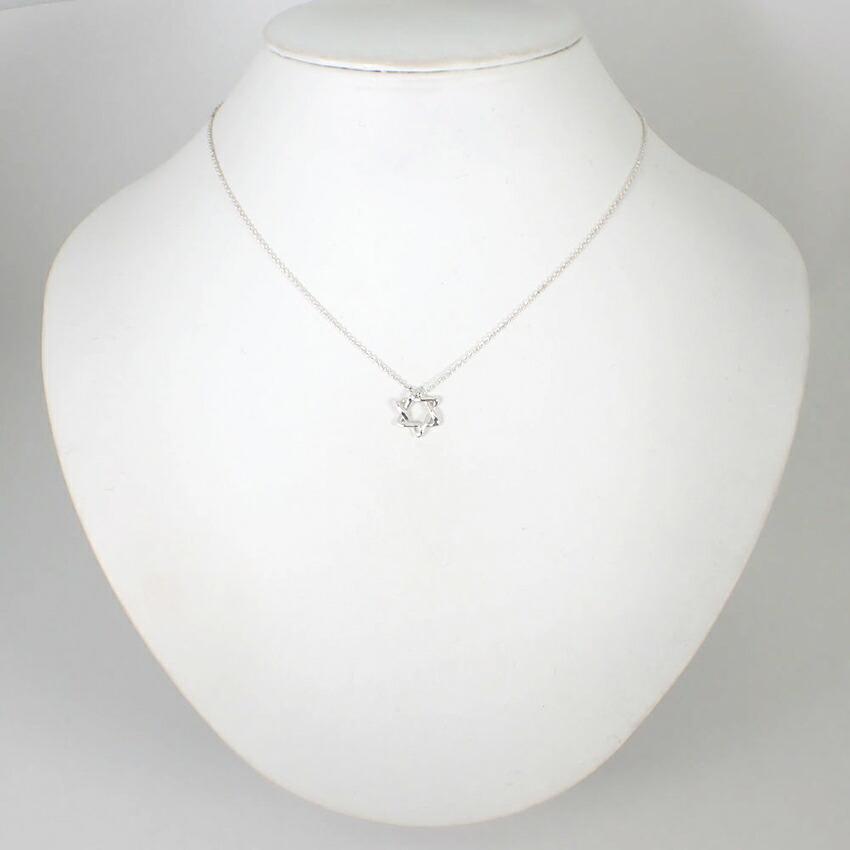 [Б/У] TIFFANY 925 Подвеска/Ожерелье Звезда Давида/g507-44