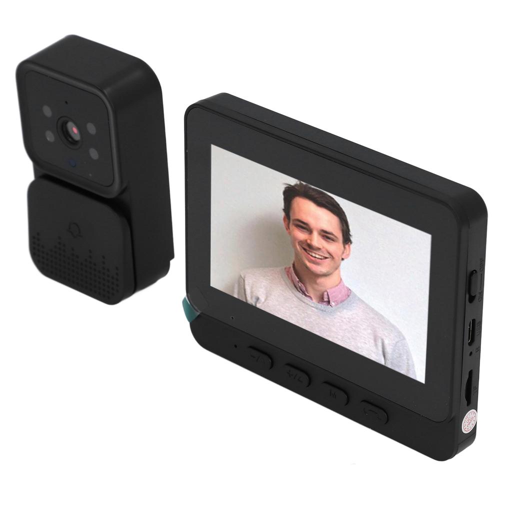 Беспроводной видеодомофон 4.3in стабильное соединение 2-сторонний домофон WiFi видеодомофон для дома в помещении