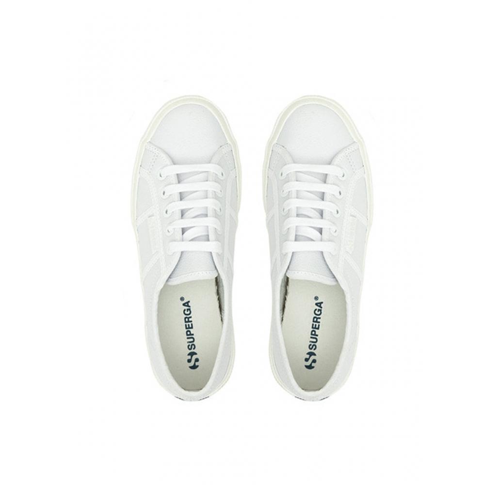 Superga 2750 Кожаная сумка Tumble White S009vh0adh