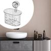 Bathroom Shower Organizer Shower Holder Wall Mount Box Clear Box Removable Holder Suction Cup No Drilling Storage Container For