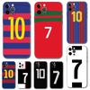 Football Number Phone Case for Iphone 14 5s 2020se 6 6s 7 8 Plus X 10 XR XS 11 12 13 Mini Pro MAX Black Tpu Back Cover