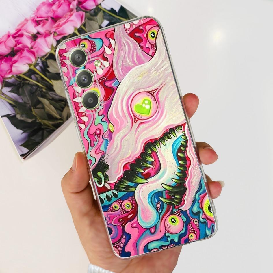 Чехол для Samsung Galaxy A54 A546B SM-A546B Милый Астронавт Прозрачный Силиконовый Мягкий Чехол для Телефона Для Samsung A54 5G A 54 GalaxyA54 Capa