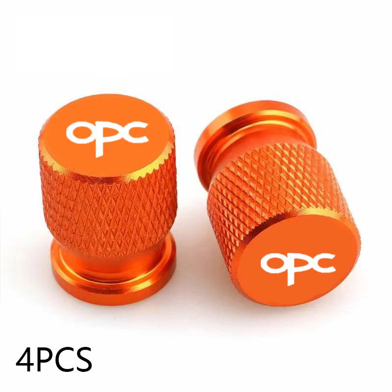 For Opel Opc Accessories 4pcs Car Wheel Tire Valve Caps Tyre Stem Covers Airdust Waterproof