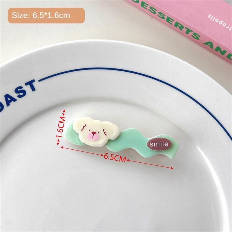 Cartoon Big Eyes Plush Ball Hairpins for Women Girls Funny Rainbow Color Ugly Doll Bangs Side Duck Bill Clips Barrettes Headwear