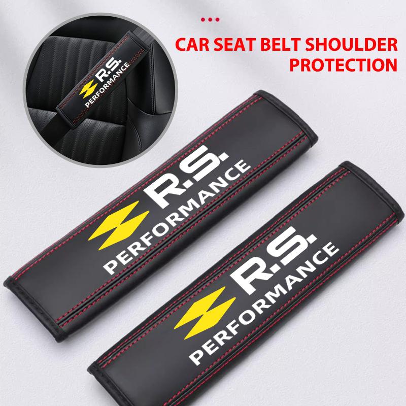 Car Seat Belt Cover Shoulder Strap Protector Pad Accessories For Renault Dacia RS Megan Scenic Logan Laguna Clio 3 4 KadjarR