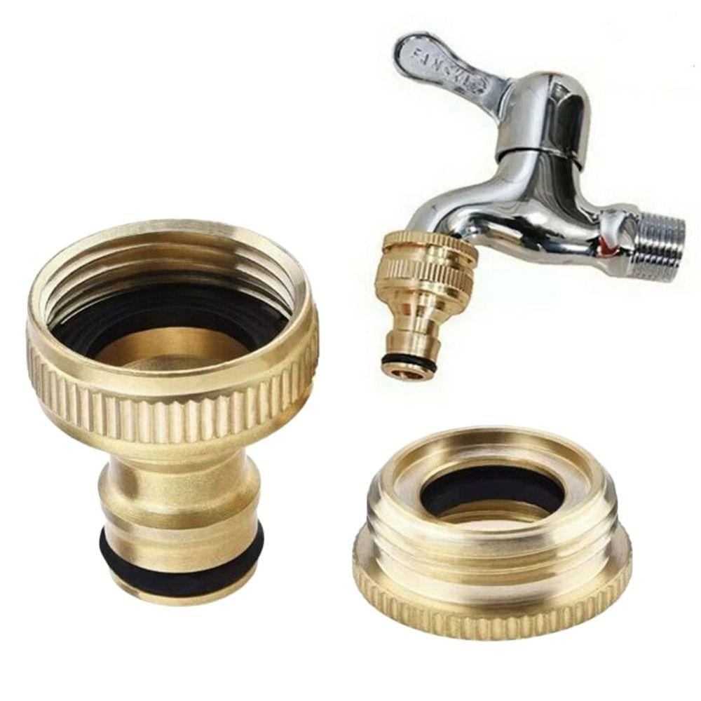 Brass Hose Tap Connector Universal Faucet Hose Tap Durable Garden Water Pipe Adapter Garden
