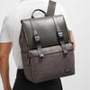 Bvp Glen Check Design Genuine Cowhide Backpack B6041
