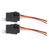 2 шт. автомобильных реле с лужеными медными проводами 12 AWG, 40A водонепроницаемое сверхмощное реле для автомобильных электрических систем