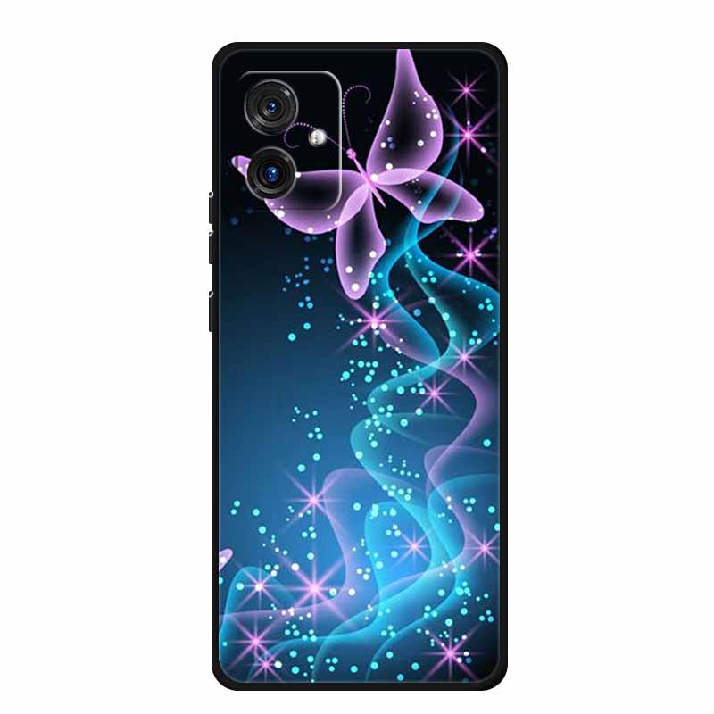 For Motorola G14 4G Case Animals TPU Silicone Soft Cover Phone Cases for Moto G14 G 14 MotoG14 PAYF0010IN Shockproof Wolf Fundas