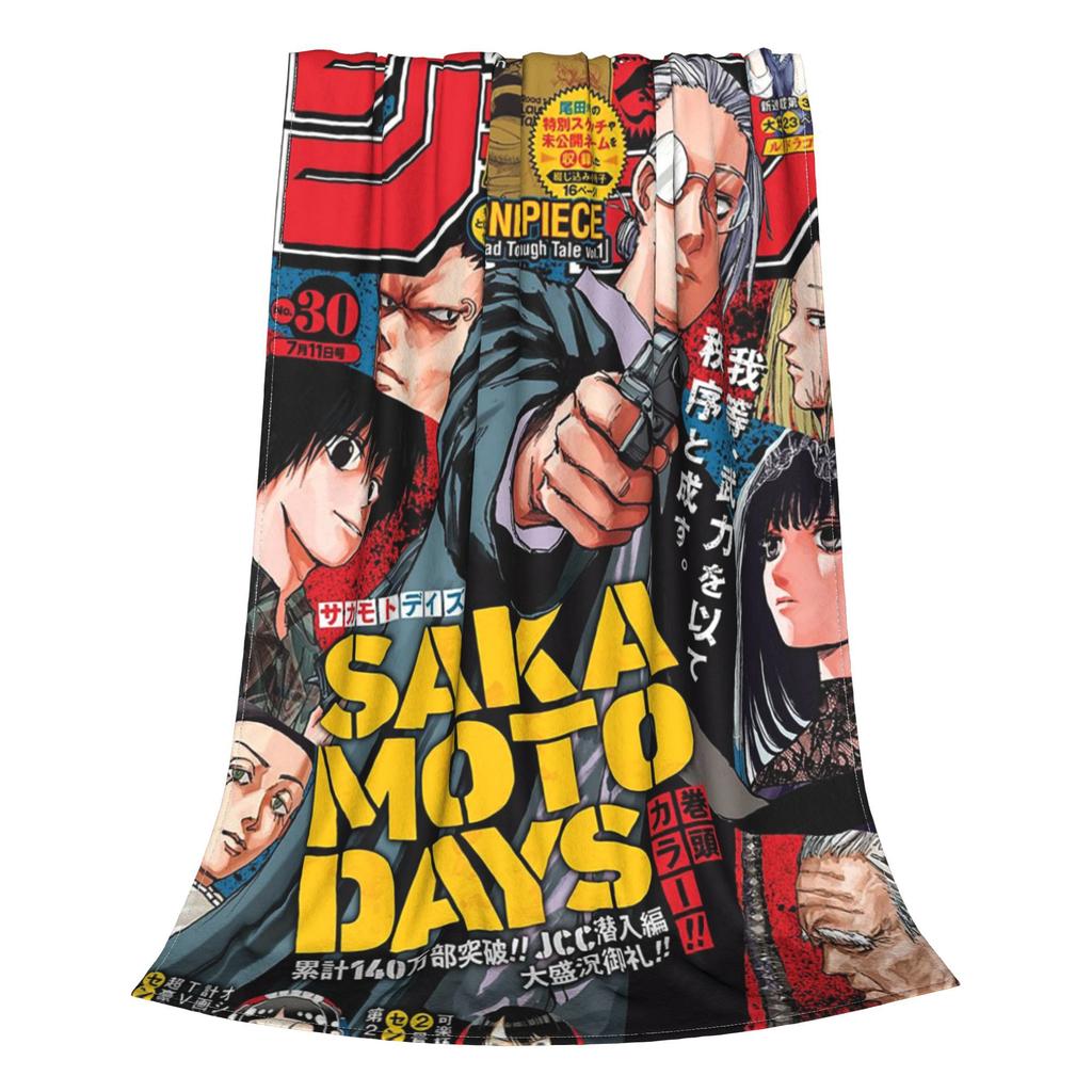 Аниме Sakamoto Days Пледы Портативный Флисовый Плед для Дивана Постельное Белье для Кровати Дорожные Пледы Покрывало Одеяло