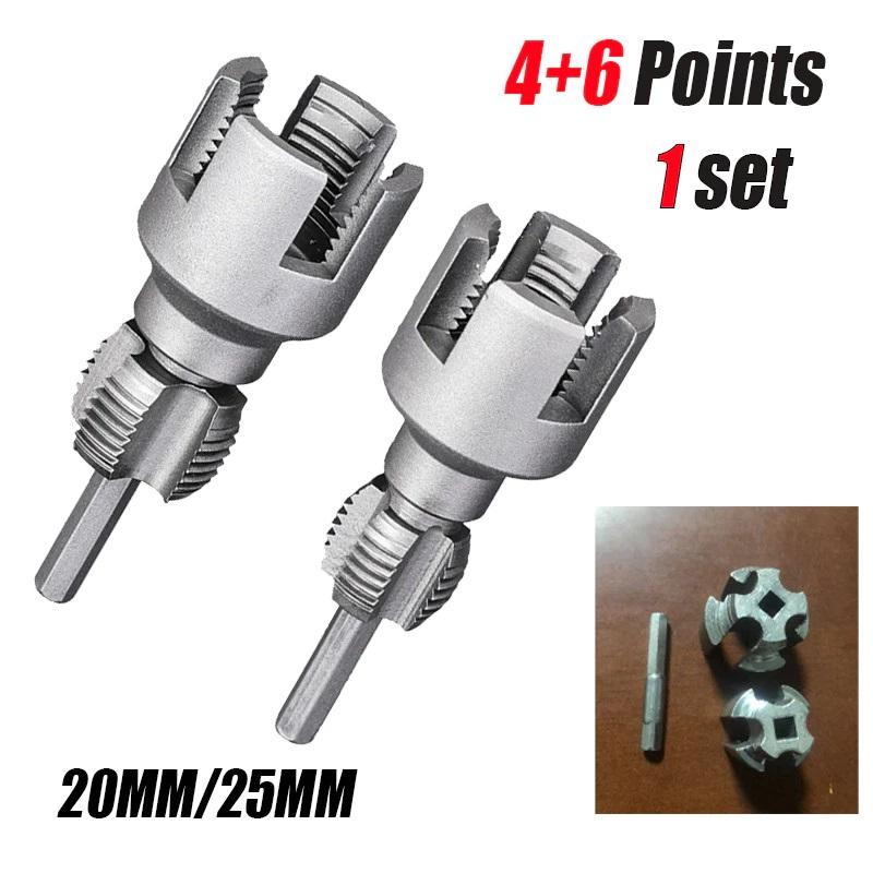 Набор для нарезки резьбы на трубах PPR PVC 1/2" 3/4" Интегрированный инструмент для нарезки внутренней и внешней резьбы для электродрели