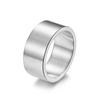 Titanium Steel Wide Ring Brushed Large Ring for Men Matte Gold/Black/Silver Color Finger Rings Male Jewelry