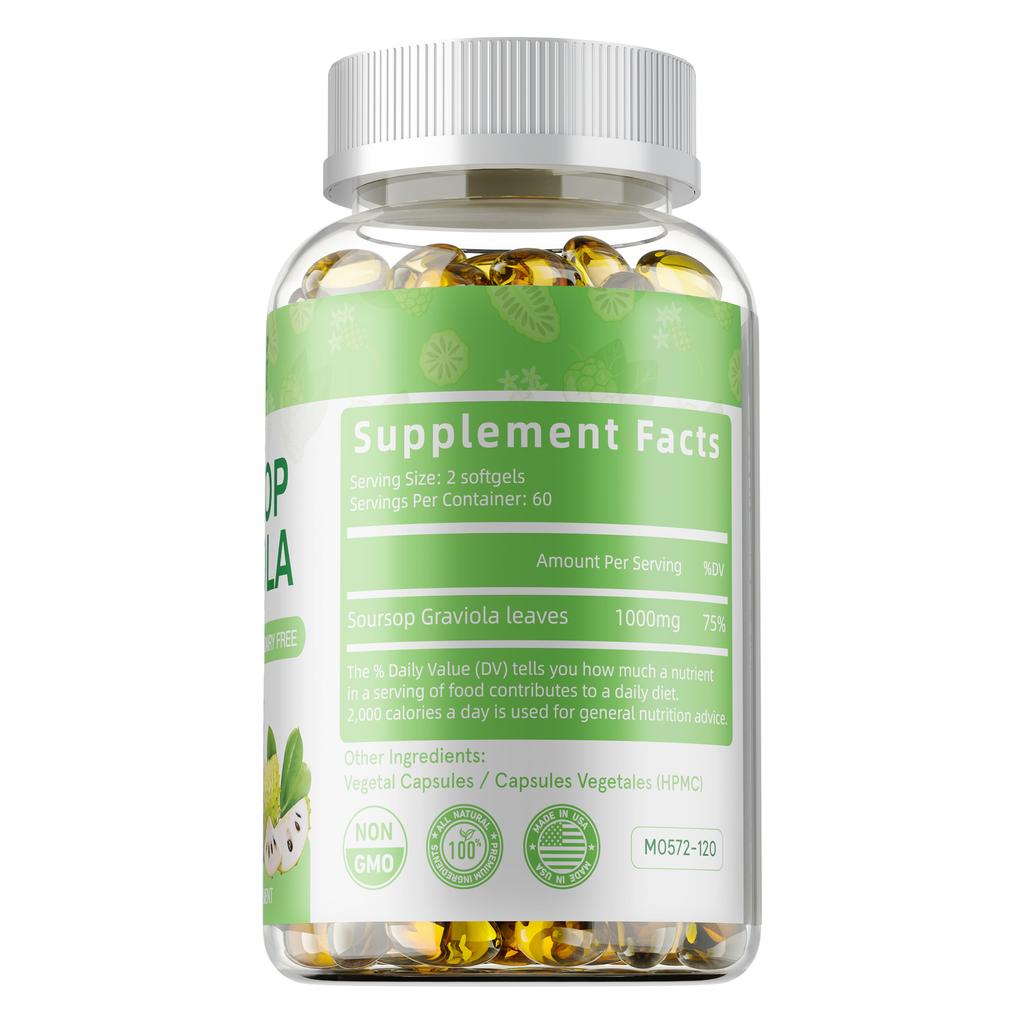 Buporai - Soursop Extract Capsules - Digestive and Respiratory Health