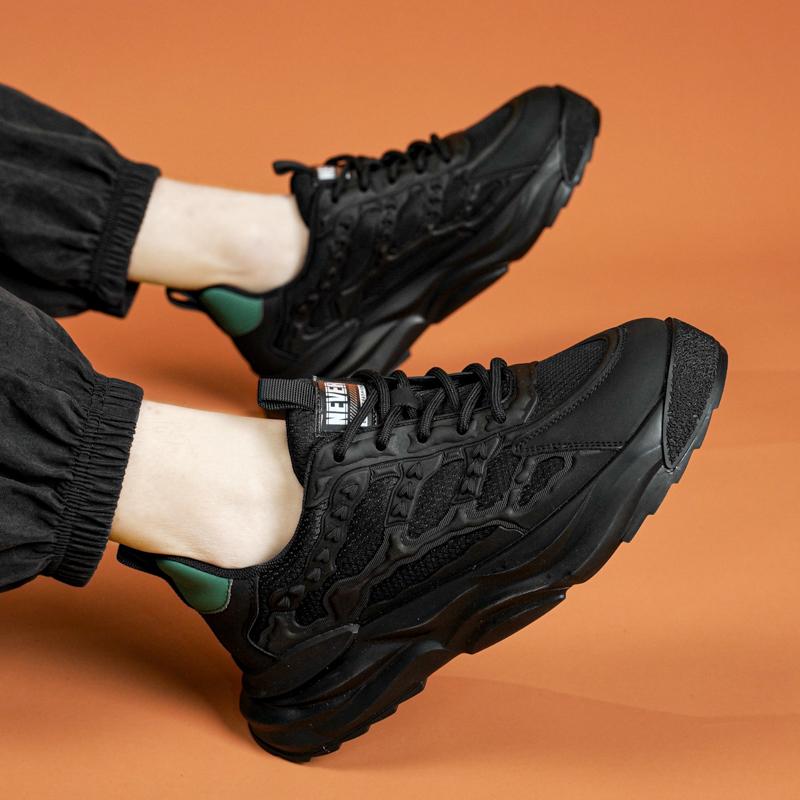 Трендовая спортивная обувь, мужские удобные дышащие кроссовки на платформе с сеткой, модные повседневные прогулочные кроссовки 2024 года, мужская летняя новинка