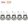Christmas Tree Hanging Stockings Dog Paw Design Plush Long Hair Xmas Stocking Holiday Gift Bag Decoration Party Ornament