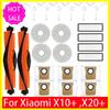 For ( Xiaomi Robot Vacuum X10+ / X20+ / X20 Plus ) Spare Parts Accessories Main Side Brush Mop Cloth Dust Bag Filter