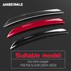 Rear Wing Trim Spoiler Extension Lip Fins 2pcs Sport Red Carbon Fiber Pattern Fit For MINI COOPER F55 F56 S JCW 2014-2022 Accs
