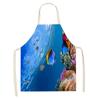 Фартуки для домашнего декора, летние гавайские морские аксессуары для выпечки, кухонные принадлежности в стиле бохо, кухонные фартуки