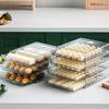 Практичные многоразовые штабелируемые контейнеры для хранения продуктов с антипригарным покрытием, органайзер для пельменей для холодильника, ящик для хранения продуктов