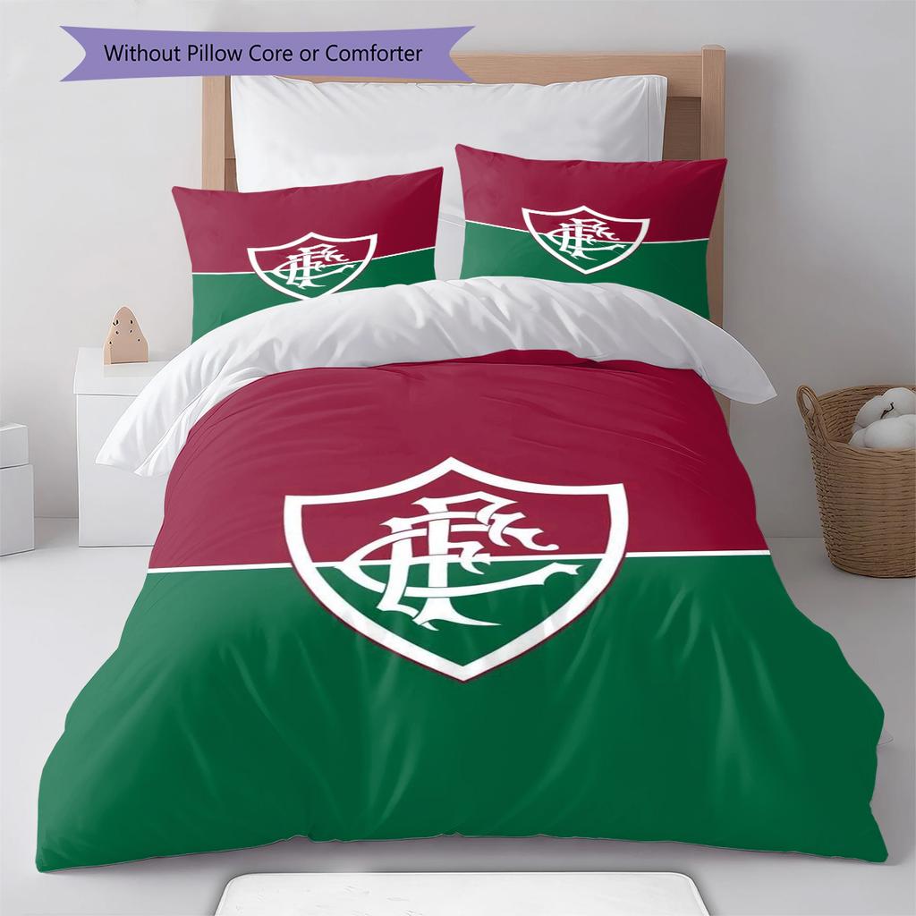 Fluminense Pattern Bedding Set Quilt Cover Pillowcase Home Decor Gift (1 * duvet cover + 2 * pillowcase, without core)