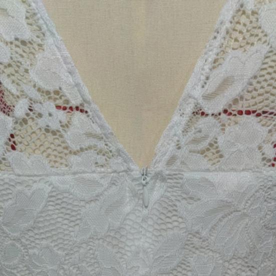 Women's Lace V-Neck Evening Dress Long A-Line Chiffon Bridesmaid Dress Mother of The Bride Wedding Guest Maxi Dress for Party Prom