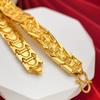 Роскошный 24K 9999 Чистое Золото Настоящее Золото Слива Цветок Женский Браслет Женская Мода Универсальный Браслет