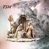 Religious Symbolism Pendant Christmas Ornament Jesus Family Prayer Scene Bright Exquisite Details Decoration Colored Symbol Nativity for Home