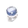 Natural Tanzanite Quartz Gemstone 925 Sterling Silver Jewelry Ring Size 7 P6h50