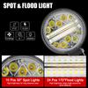 Driving Lamp 102W 1 PC Spot Lamp 10-30V 4 Inch Super Bright Spotlight Fog Light 6000K 34 LED Driving Lamp Car Accessories