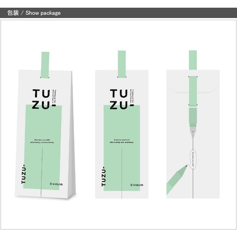 Перьевая ручка Sailor TUZU ADJUST, черная, со средним кончиком M, двойного назначения 11-0541-420