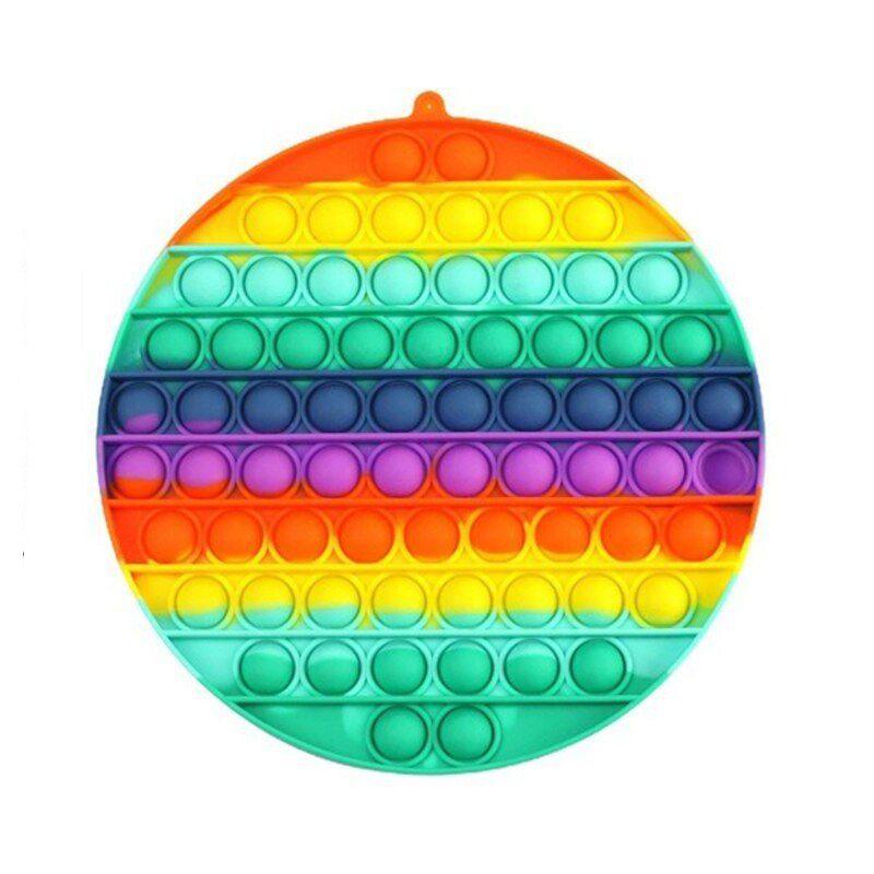 Большая игрушка-антистресс Pop It, красочные пузыри, сенсорная, мягкая, для детей