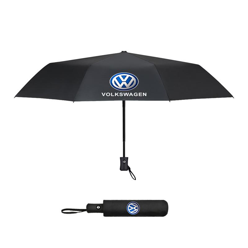Portable Folding Automatic Umbrella Rain Car Large Business 3Folding Umbrellas For Volkswagen VW GOLF MK6 Polo Tiguan PASSAT QD0