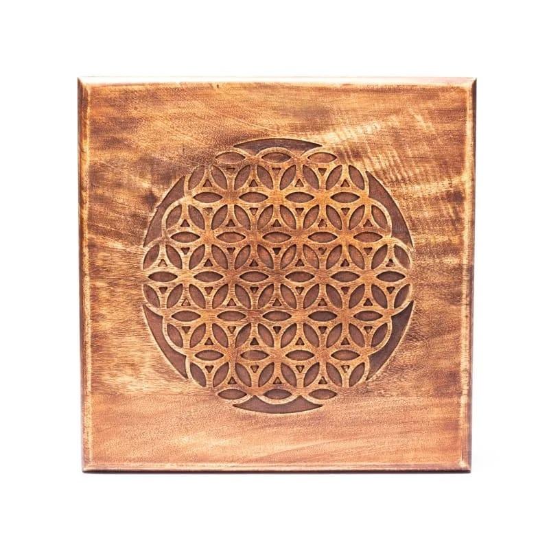 Px14130 wooden side table flower life 30x30x23cm
