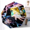 1pc Sturdy 8-Bone Auto Umbrella, Kpop Dem Umbrella, Digital Printed, Foldable Umbrella for On-the-Go Outdoor Use