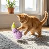 Eggplant Shaped Squeaky Dog Toys Adorable Interactive Cat Toys Cat Teaser Toy  Entertainment