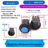14MM Waterproof Button Switch PB-1405, Self-Reset, Self-Lock, Normally Open, Press-On, in Blue, White, Red, Green, Black.