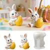 Hare Eggs Silicone Molds Easter Candle Silicone Mould Food Safe Cake Fondant Baking Mould for Candle Soap Chocolate