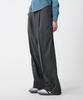 UNKNOWN PLANET Single-Pleat Semi-Wide Slacks Gray