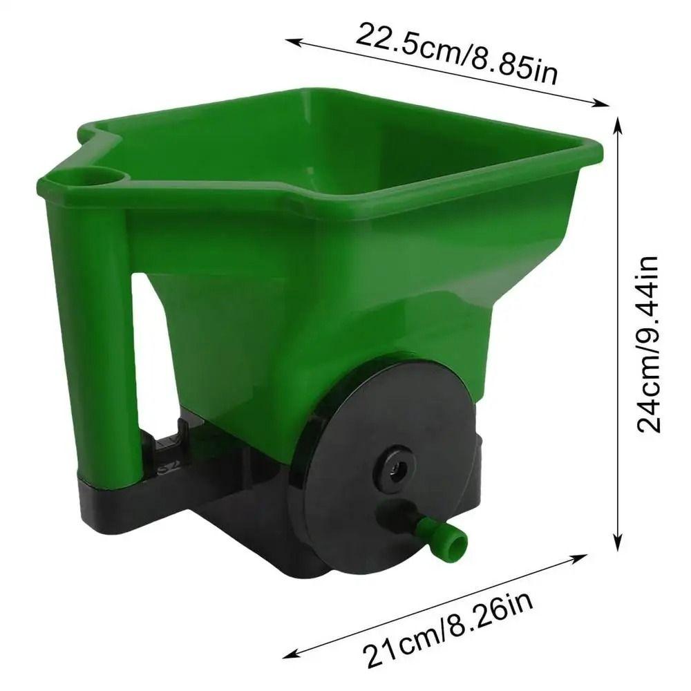 Easy Crank Hand Crank Spreader Even Dispersal Multipurpose Dispenser Daily Planting