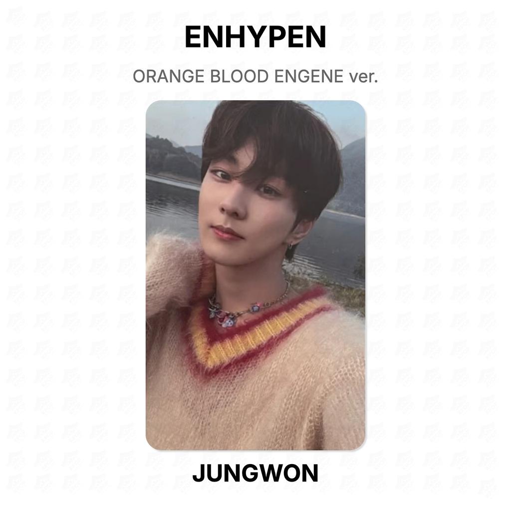 ENHYPEN ORANGE BLOOD ENGENE версия. Официальная фотокарта