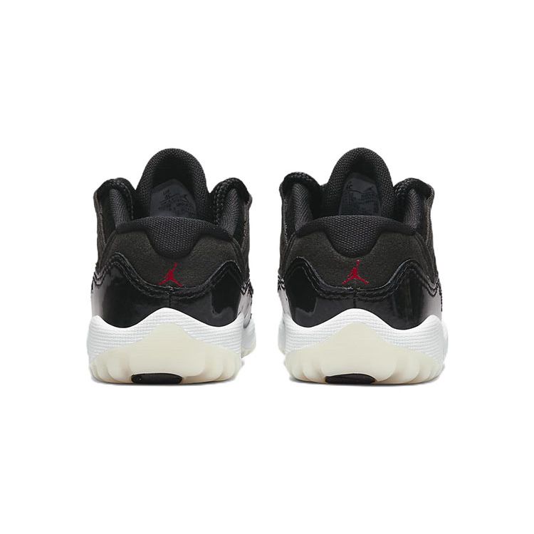 Кроссовки Air Jordan 11 Retro Low TD 72-10 Black White Sail 505836-001