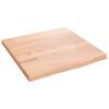 Washbasin Top Light Brown 40x40x2 cm Solid Wood Treated