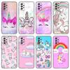 Pink Unicorn Rainbow Phone Case For Samsung A04 A21 A30 A50 A52 S A13 A14 A22 A23 A32 A53 A73 5G A11 A12 A31 A33 A51 A70 A71 A72