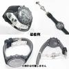 Каучуковый ремешок Swatch x Omega, совместимый с D-образной пряжкой, тип с двойной линией (черно-серая линия)